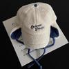 Earflaps Visor Warm Pilot Hat Ear Protectors Lamb Wool Hat Winter Baseball Cap  Women and Men