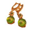 Full Green, Yang Green, Natural Agate Green Chalcedony Earrings, Women'S Opening Is Slightly Inlaid, And The Real Shot Is Fidelity.