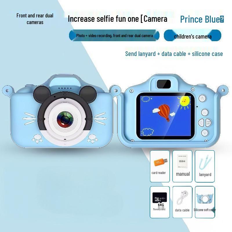 Kids' Educational Ultra-High Pixel Camera Toy for Photos & Videos - X2-MQ