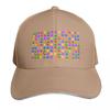 Candy Crush Grid Baseball Cap Military Cap Unisex Luxury Unisex cap Hat Unisex Luxury Snapback Hats Women Unisexs