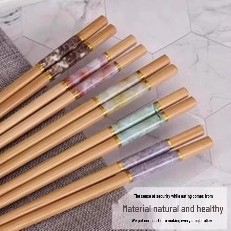 Kamelie Haushalt Keramik Essstäbchen, 10-Paar Set