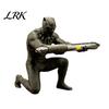Fine Surface Pen Holder Kneeling Hero Stand, 3D Printed Dark Style Desk Crouching Pose Organizer, Action Figure Pencil for Office, Collectible Gift In