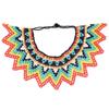 Ethnic Style Bead Chunky Necklace Bohemian Mesh Bib Collar Woven Choker Necklace  Women Jewelry