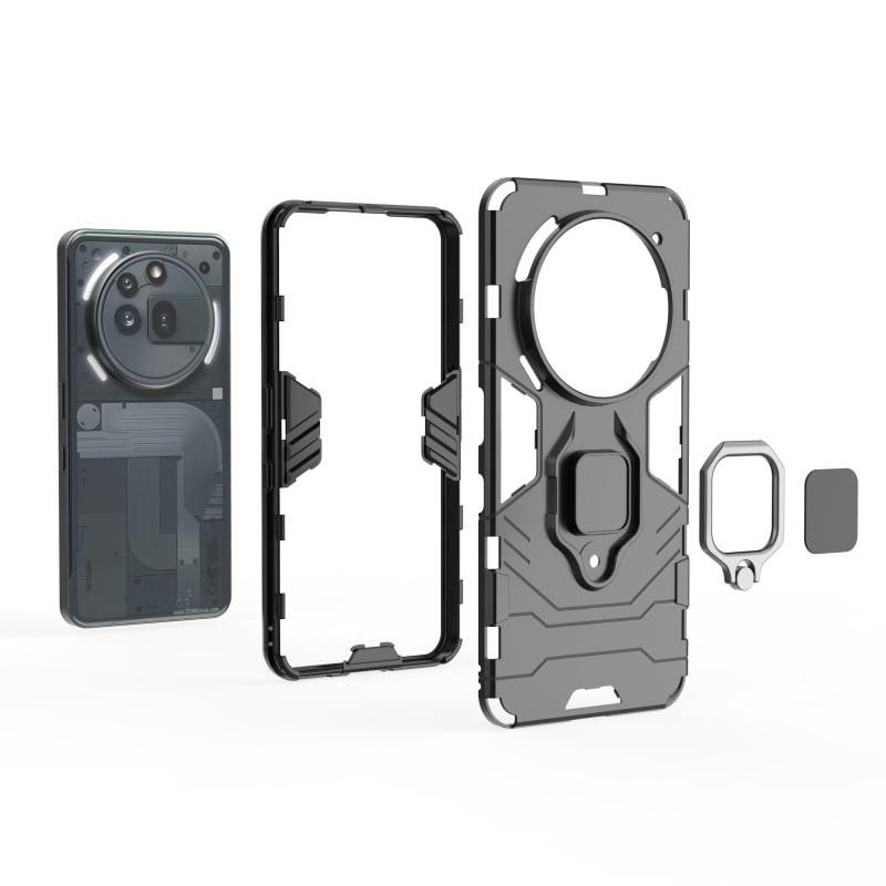 For Nothing Phone 3A Pro Case Cover Nothing Phone 3A Pro Capas PC Armor Holder Ring Magnetic Holder Fundas Nothing Phone 3A Pro