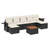 VidaXL Garden Lounge Set with Cushions 8 Pcs, Patio Sofas, Patio Furniture Set, Outdoor Furniture, Black 3224691