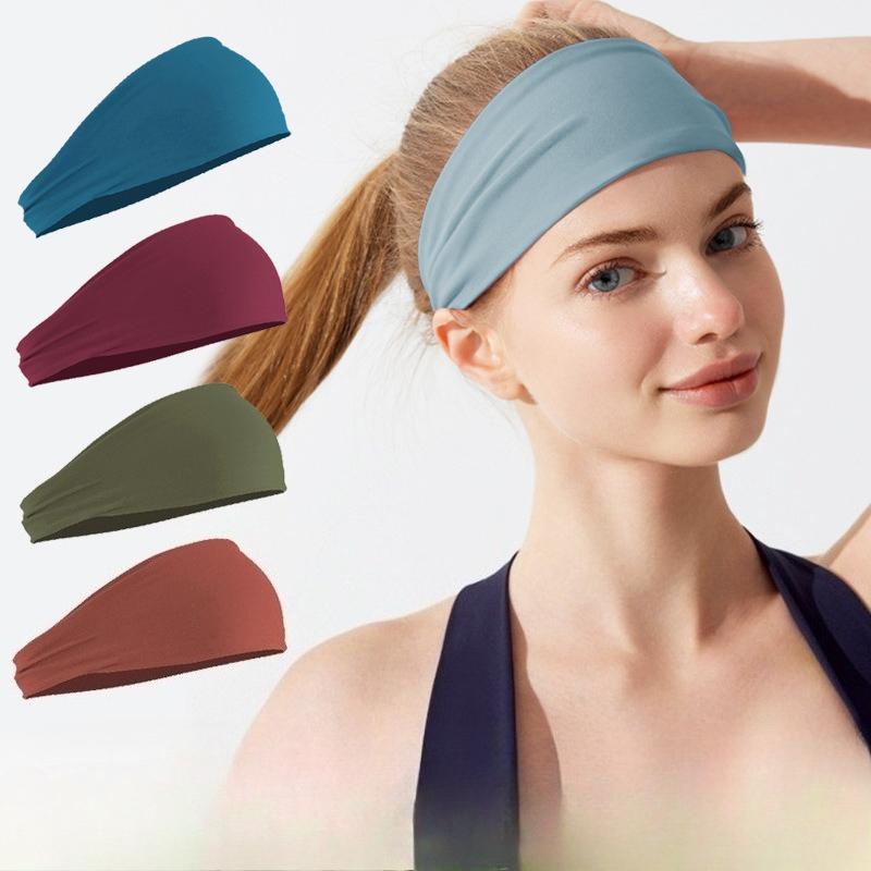 Quick-drying Yoga Fashion Headband for Men and Women, Outdoor Cycling Headband, Hair Tie, Sweat-absorbing Fitness Headband