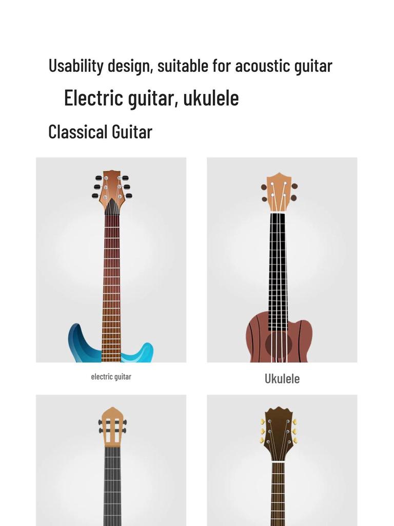 AROMA Taşınabilir Katlanabilir A-çerçeveli Gitar, Bas Gitar, Ukulele ve Keman Standı