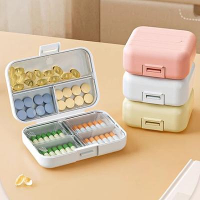 Hochwertiger 7-Fächer-Pillendispenser Feuchtigkeitsgeschützt Tragbare Pillenaufbewahrungsbox Wöchentliche Pillenorganizer-Box Reise