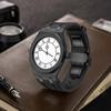 For Swatch X Royal Pop Stainless Steel Watch Case Wear Resist Silicone Sport Replacement Band for Sport Activities Daily Commute