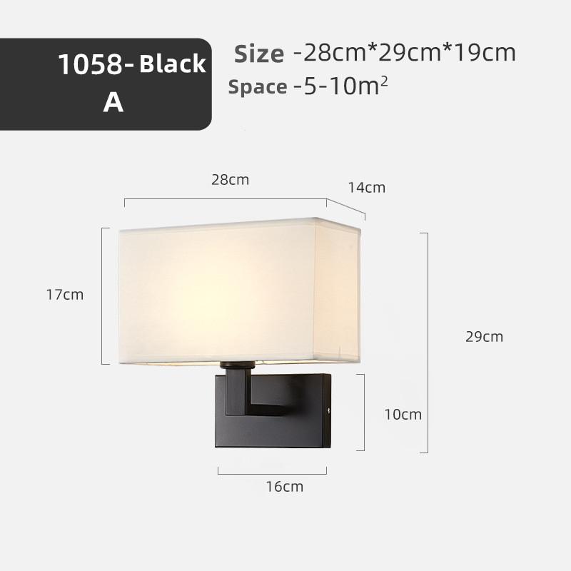 Modern LED Wall Lamp with 360° Rotation Spotlight Nordic Bedroom Wall Light for Reading Bedside Living Room Decoration 12W