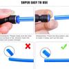 40Pcs/60pcs 1Box 1/4" OD PU/PY/PE/PL Kit Pneumatic Air Fittings Hose Connector Quick Release Connector