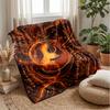 Fire and Ice Tigers 1 Theme blanket Lightweight Warm Flannel Blanket Decorative Throw Blanket for Home Decoration