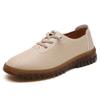 Fashion Natural Leather Elastic Band 38 Size Sneakers Vulcanize Women's Moccasin Brand Women Shoes Sports Tenya Loffers Hand Made