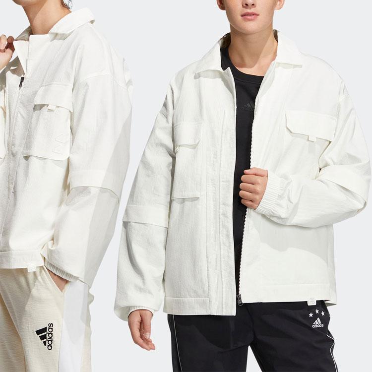 Adidas Woven Jacket Detachable Sleeves Casual Sportswear Unisex Outerwear Bright-White IA8168