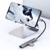 Type C 3 Port USB 2.0 Hub PD Fast Charging Splitter Adapter with Audio Jack Plug and Play for Mouse Keyboard Tablet