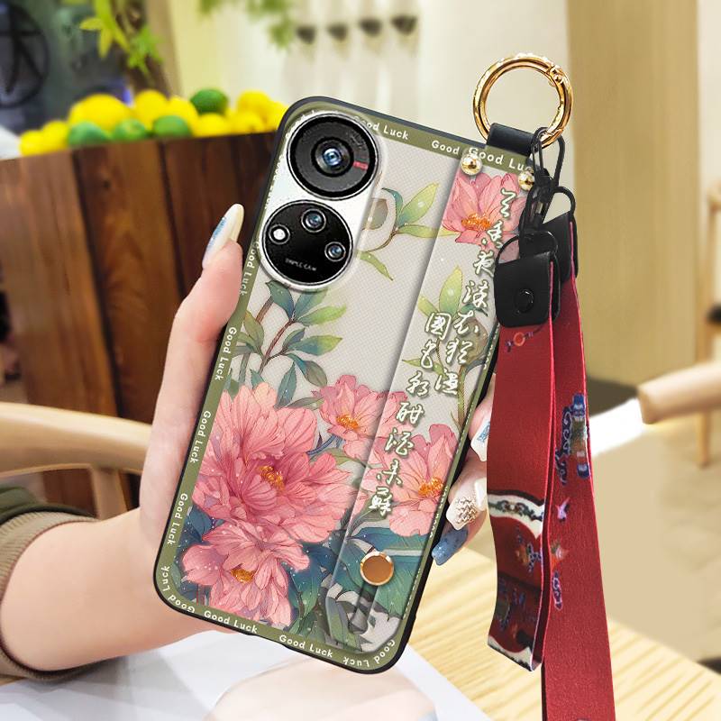 Langlebig Für Mama Handyhülle Für ZTE Blade V40S/Axon40 SE Armband Mode Stoßfest Handgelenkschlaufe Chinesischer Stil Staubdicht