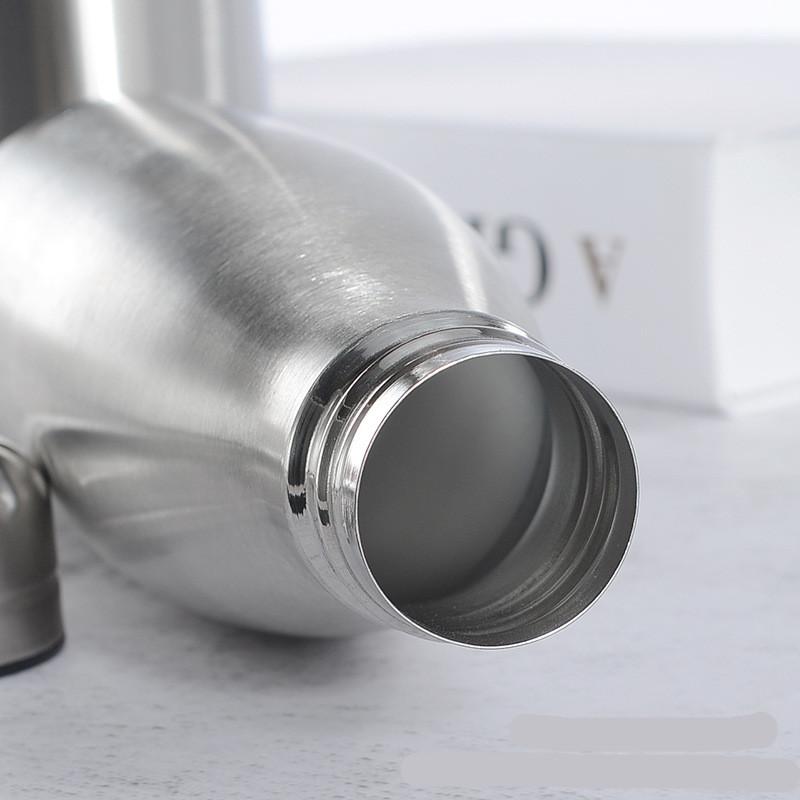 Stainless Steel Water Bottle 1 Liter Free Shipping Items, Drink Bottle for Sport Travel Cups, 500 750 1000ml Water Bottles
