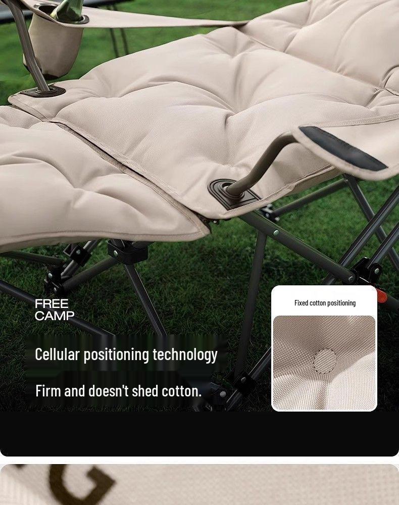 Portable Folding Office Recliner Chair with Leg Rest for Sitting & Sleeping