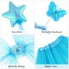 CALLARON Fairy Butterfly Cape Lightweight Perfect for and Parties Kids' Wings, Wings, Style, 42x33cm, 110g, Kids' Costumes, Halloween,