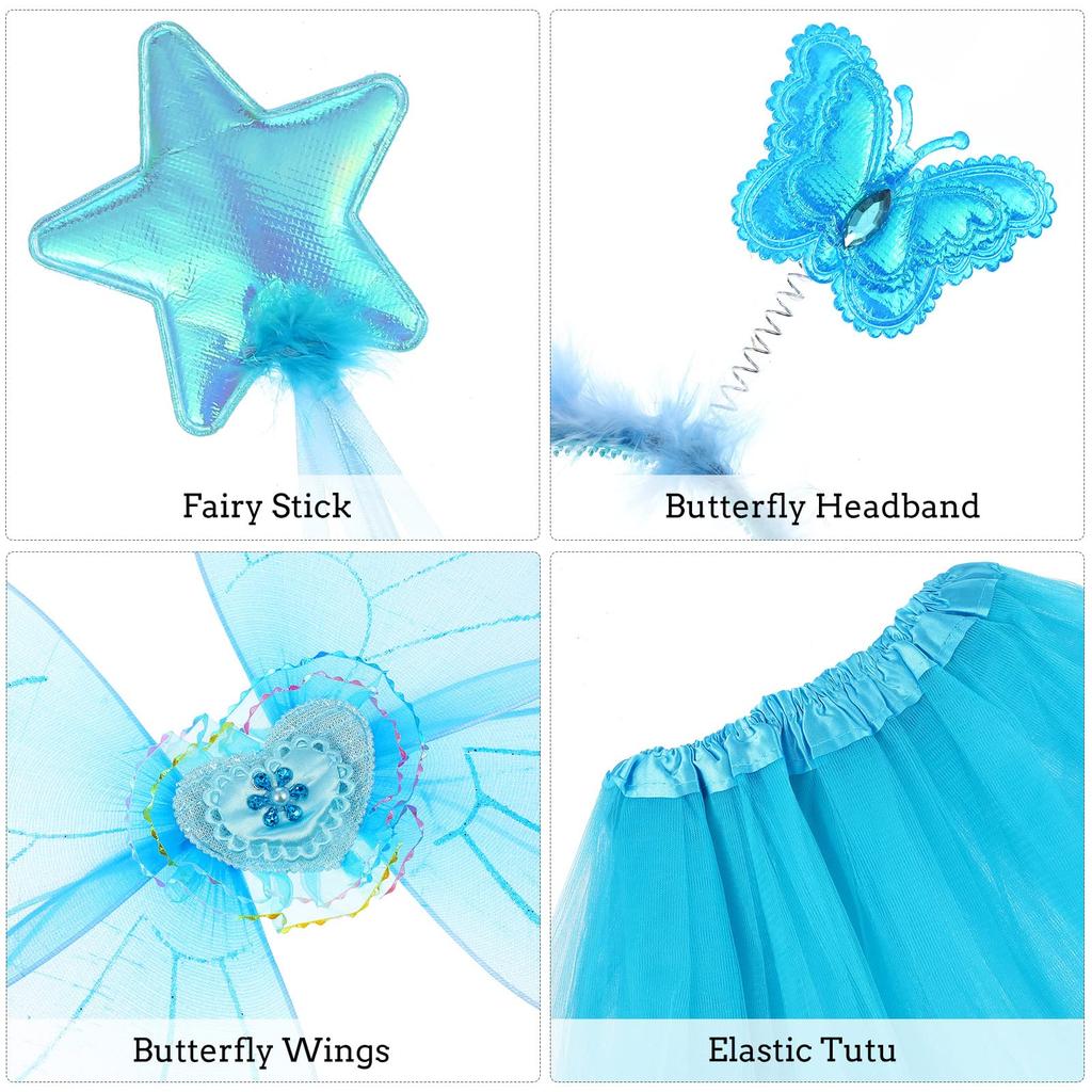 CALLARON Fairy Butterfly Cape Lightweight Perfect for and Parties Kids' Wings, Wings, Style, 42x33cm, 110g, Kids' Costumes, Halloween,