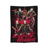 Halloween Movie Horror Chuckys Michael Myers Knitted Blanket Velvet  Lightweight Thin Throw Blanket For Bedroom Sofa Bed Rug