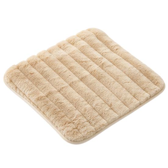 Soft Plush Pad for Kitchen Chairs Chair Cushion with Ties, Fuzzy Seat Anti-slip Office Bottom, Warm Fluffy Winter Mat Dining Skin Friendly Home