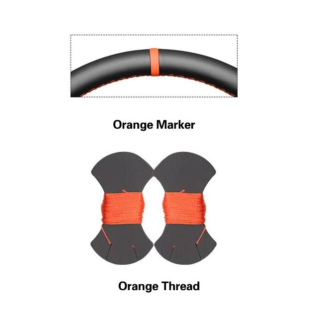 Black Faux Leather Car Steering Wheel Cover For Ford Mustang 2005 2006 2007 2008 20009 2010 2011 2012