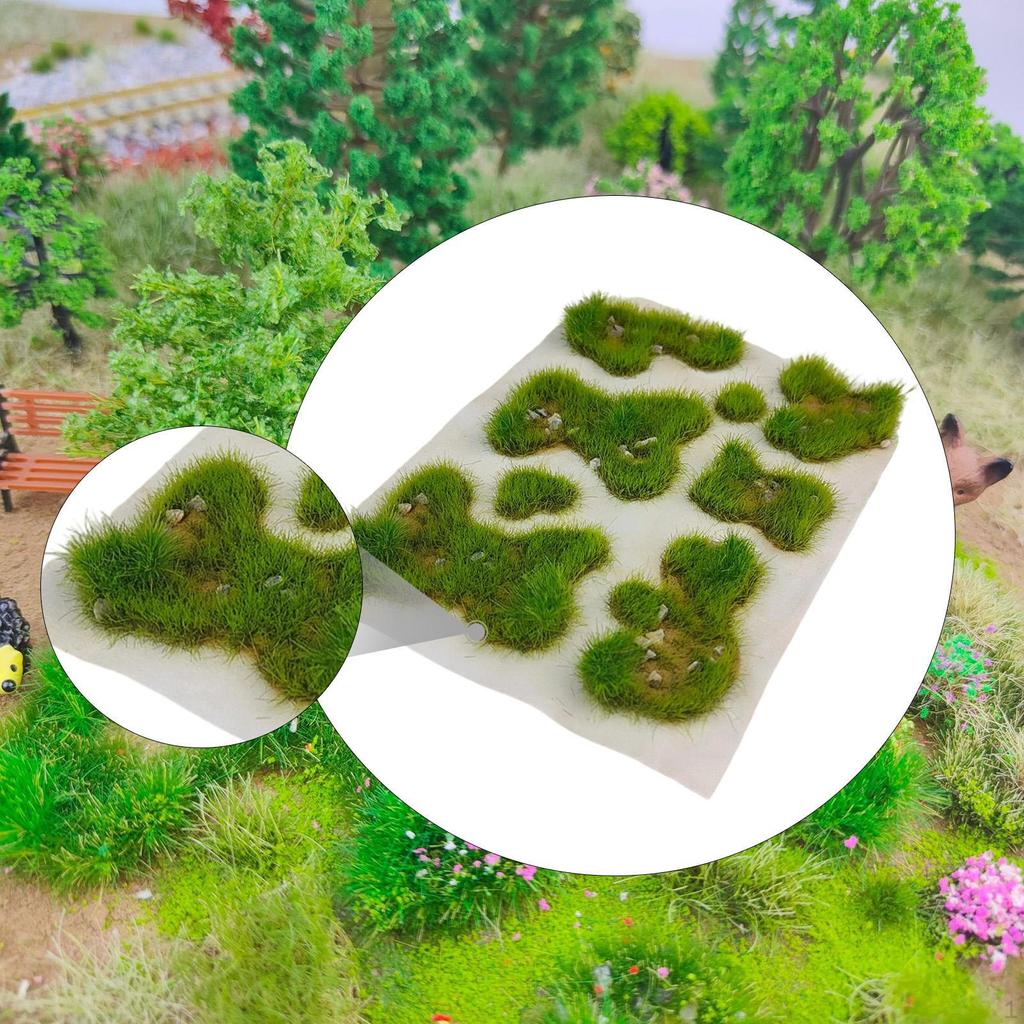 Grass Tufts Model Artificial Vegetation Groups DIY Ornaments Mini Landscape Simulation Cluster
