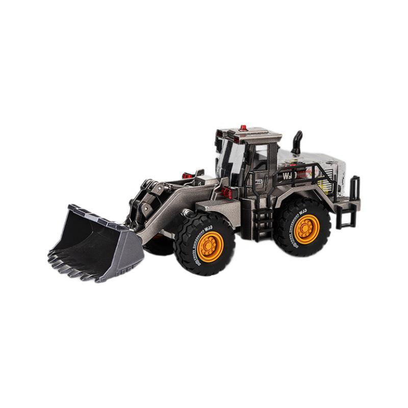 Steel Power Alloy Wheel Loader Toy - Bulldozer & Engineering Vehicle for Kids