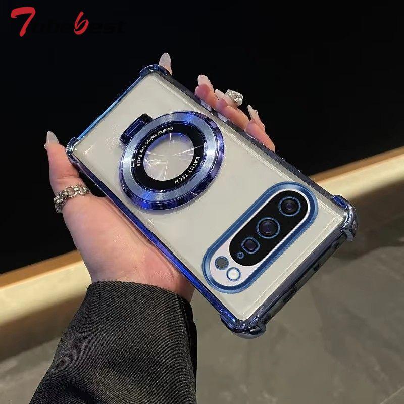 Transparente stoßfeste galvanisierte magnetische Handyhülle für Google Pixel 10 9 8 7 Pro XL 9A 8A 7A Silikonhülle