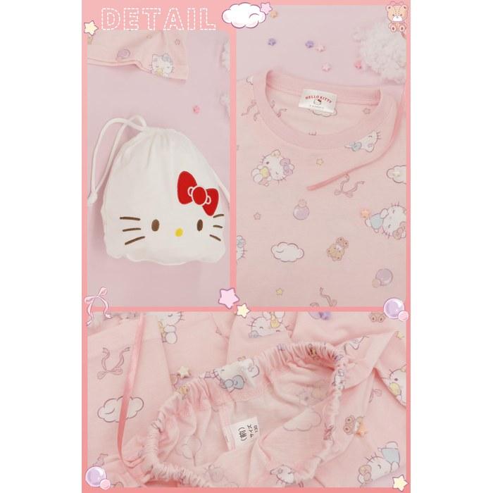 [Kaitak Family] Sanrio Characters Kitty Kids Pajama Set (120cm, Red)