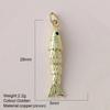 Eco-friendly Colored Enamel Fish DIY Charms Jewelry Making Accessories for Earrings Bracelet Necklace Craft