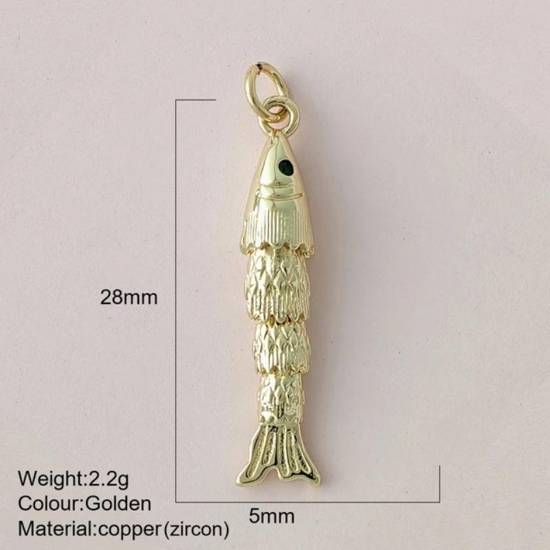 Eco-friendly Colored Enamel Fish DIY Charms Jewelry Making Accessories for Earrings Bracelet Necklace Craft