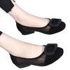 Soft leather mesh single shoes summer flat bottom soft sole new year thin sandals low heel leather shoes