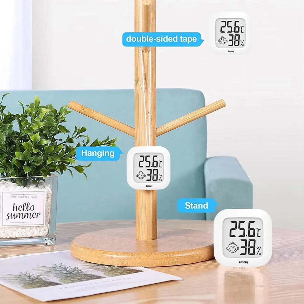 Naughty Bird 4 Pack Mini Indoor Digital Thermometer Higrometer Set Room Humidity Gauge Miernik Wyświetlacz LCD Czujnik Temperatury