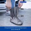 Couvre-chaussures Épaissis Couvre-bottes pour Adultes Enfants Avec Semelles Antidérapantes Fermeture à Boucle Réglable Bottines Réutilisables Sur-chaussures