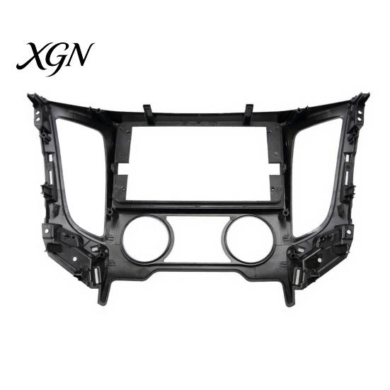 Dashboard Console Trim Adapter 9 Inch Car Radio Fascia Frame for TRITON 2015, Navigation Panel Custom Fit Interface Manual/Auto AC, Stereo Install