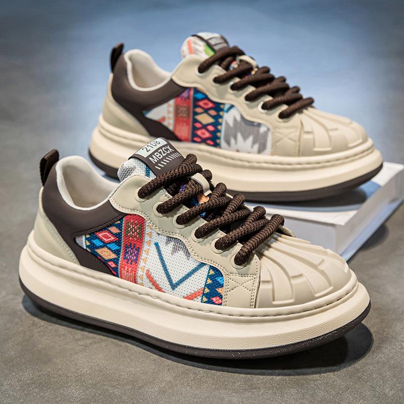 

Мужская повседневная обувь Новые большие размеры Модные спортивные туфли на толстой подошве Мужские кроссовки Для активного отдыха Бег Панк-обувь Мужские мокасины 39