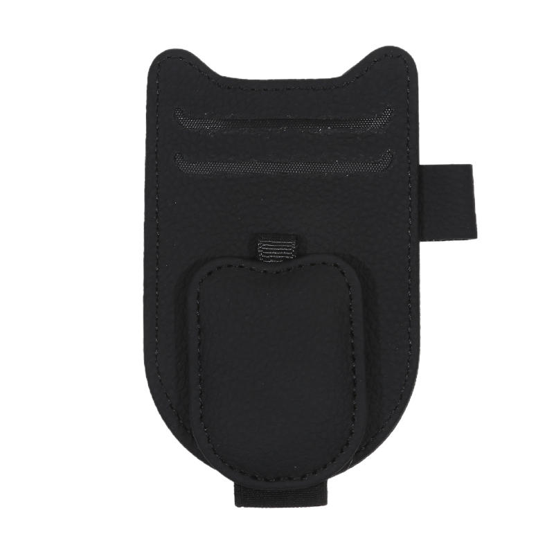 Car Sun Visor Glasses Case Holder Sunglasses PU Clip Ticket Card Multifunction Portable Clips Auto Interior Accessories