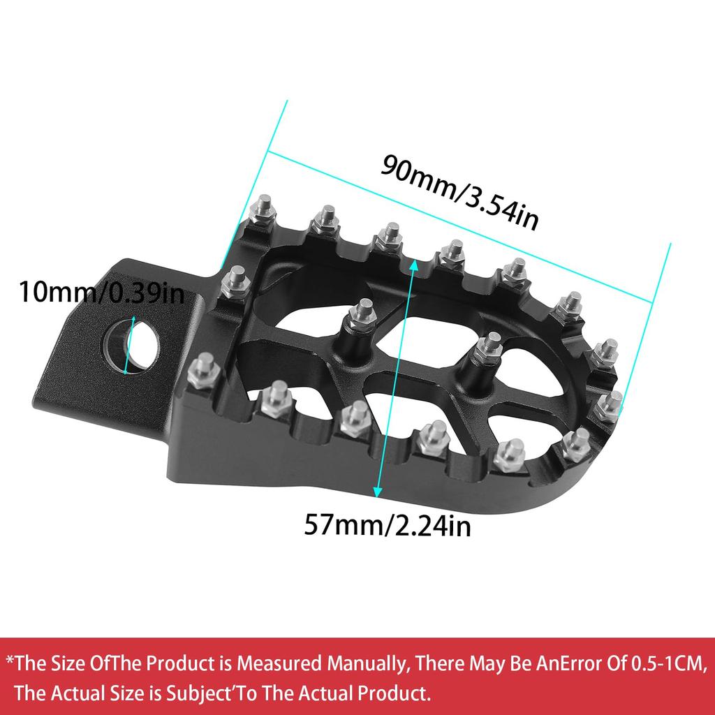 Baohatsu CNC Aluminum Billet Wide Footpegs Footrest for Yamaha with