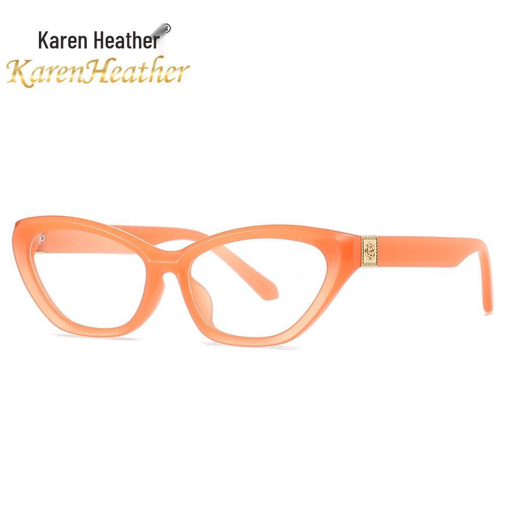 Cross-Border Cat Eye Glasses 2443: High-End Blue Light Blocking, Myopia-Compatible, Internet Celebrity Style