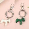 Creative Colorful Pony Keyring Fashion Simple Metal Keychain Backpack Pendant Versatile Key Hanging Decoration Accessories