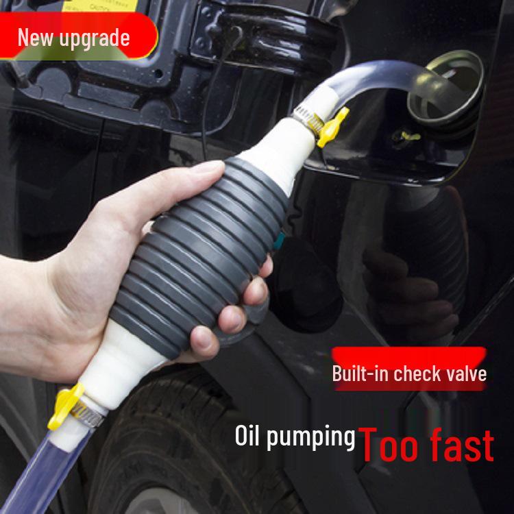 Large Soft Hose Manual Oil Extractor: Hand-Pump for Car Fuel Tanks & Fish Tank Water Changing