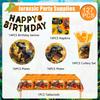 Suministros para Fiesta de Cumpleaños de Dinosaurios, 127 piezas Decoraciones para Fiesta de Dinosaurios Juego de Vajilla