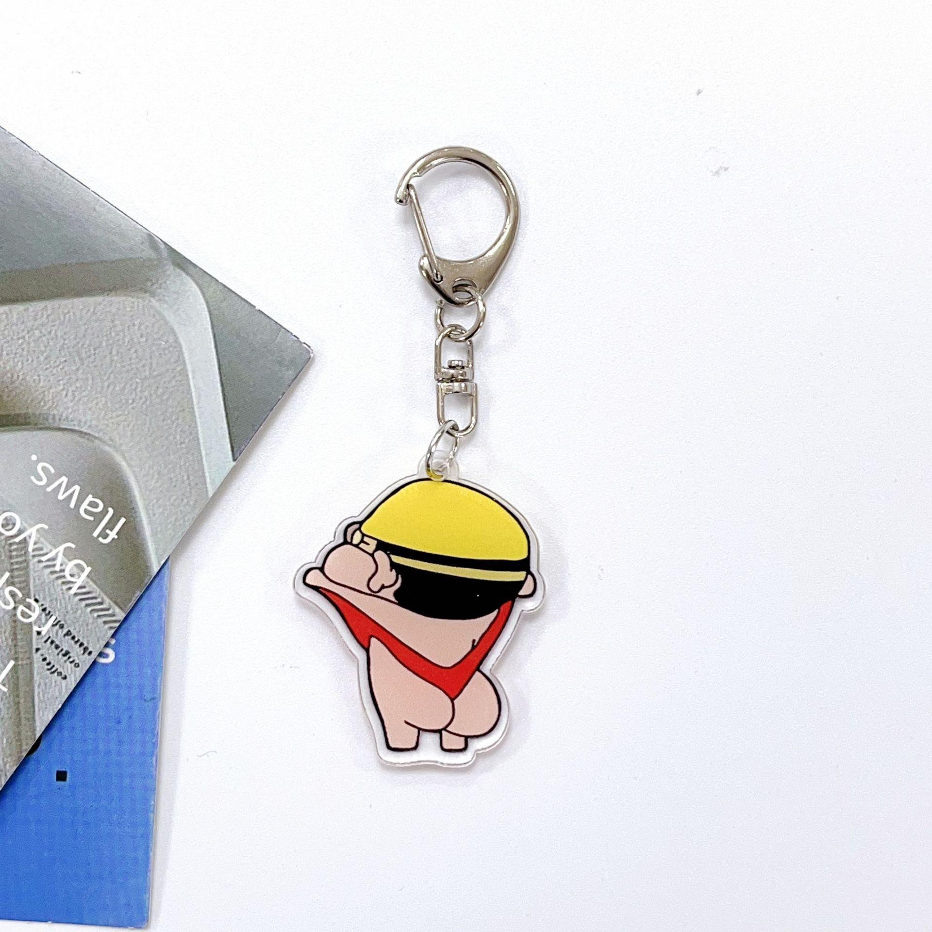 

Crayon Shin Chan Creative Funny Cartoon Ins Style Acrylic Keychain Niche Decorative Backpack Cute Personalized Gifts Y2k Fashion