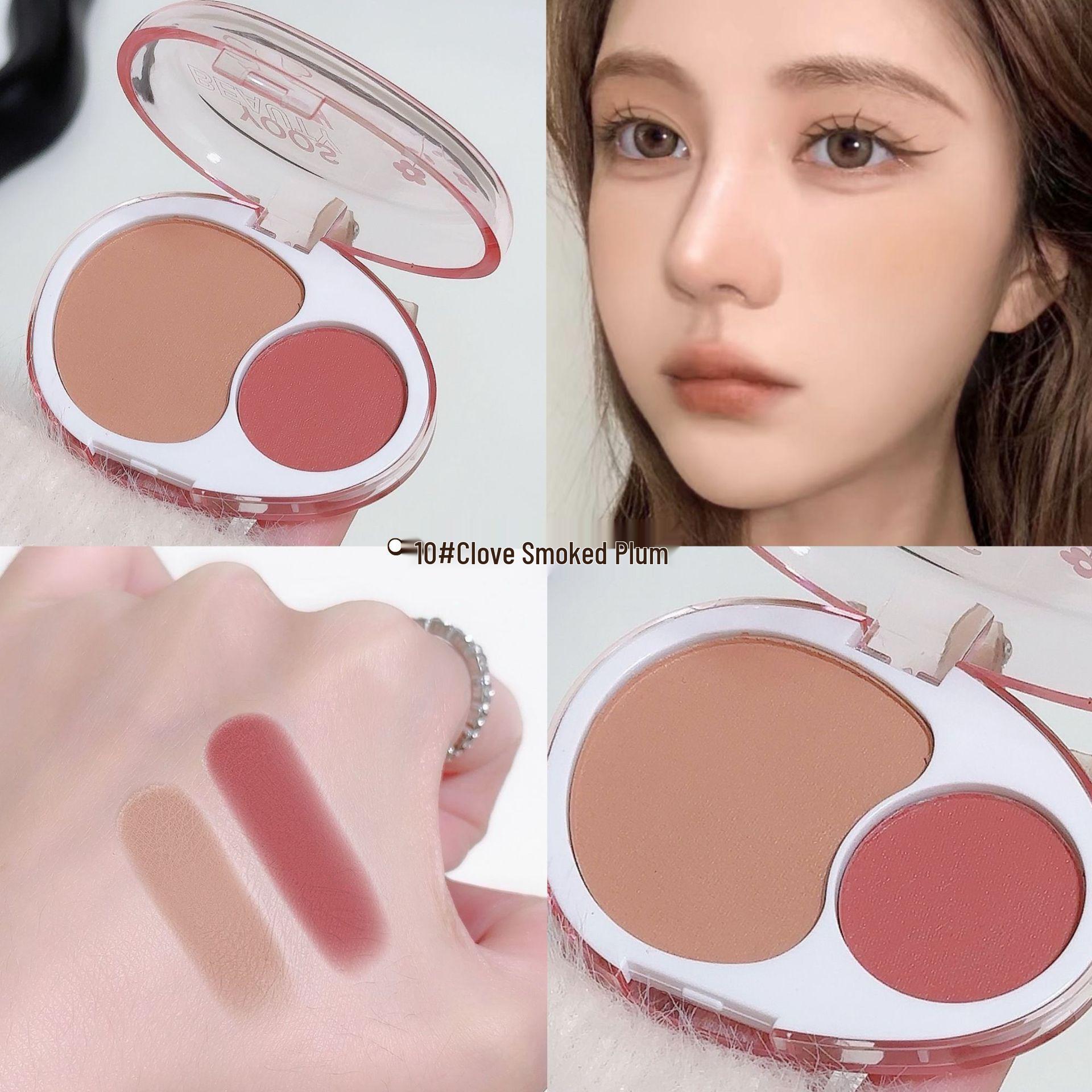 

Двухцветные муссовые румяна: Мягкие, матовые и натуральные кремовые румяна для контуринга.