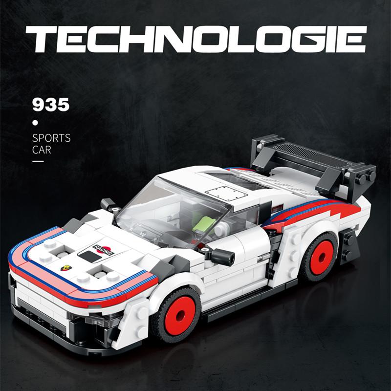 Non-Toxic City Technical Sports Car Building Blocks Famous Racing Vehicle Model Bricks Supercar Assembly Toys Kit For Children Gifts
