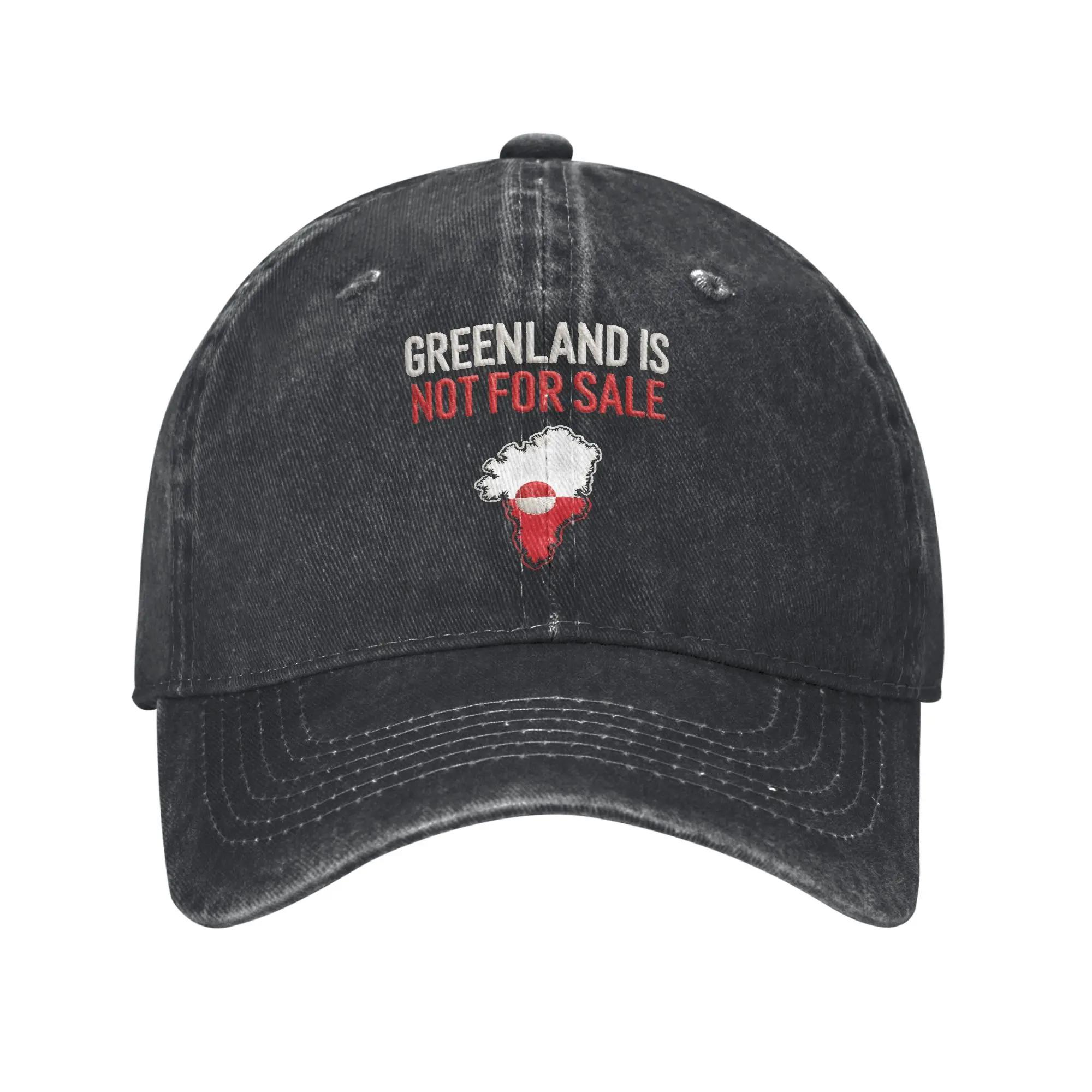 

Greenland Is Not For Sale Sun Baseball Cap Unisex WoUnisex Print Hip Hop Hats Summer Fitted Retro Tennis Skate Sunscreen Cap One Size