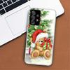 Happy Christmas Cute Bear Gift Phone Case For Samsung Galaxy A53 A52 A73 A72 A12 5G A13 A22 A23 A32 A33 A02S A03S A42 A43 A50S C