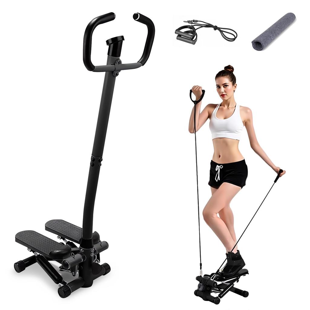 JPStriv with Fitness Diet Walking for Seniors and Beginners Stepper, Step-Up Machine, Quiet, Handles, Foot-Stepping Equipment, Equipment, Machine,